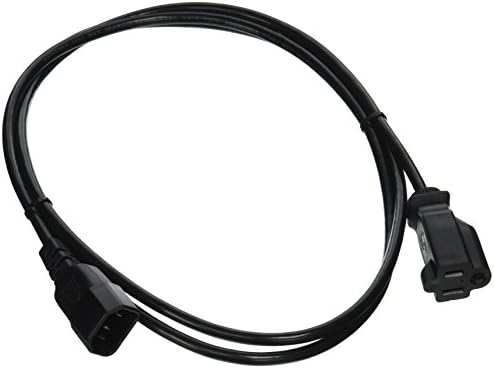 eDragon Power Cord Adapter, Black, C14 to NEMA 5-15R, 10 Amp, 6 feet, 5 Pack Power Cable, (ED71095)