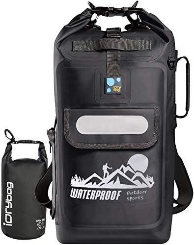 IDRYBAG Waterproof Backpack Floating Dry Bag, Dry Bag Backpack Waterproof 20L, Roll Top Keeps Gear Dry for Kayaking, Boating, Rafting, Fishing, Swimming, Hiking, Camping, Travel, Beach