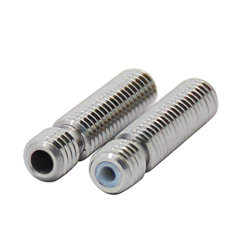 Dalkeyie M6x30mm Teflon Nozzle Throat Extruder for MK8 Tube Makerbot 1.75mm Consumable 3D Printer Parts Stainless Steel Pipe Filament