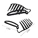 Hisight 2pcs Women Girls DIY Fast Styling Volume Insets Hair Clip Boost Comb French Twist Maker Fast Volume Twist Hair Boost Comb Hair Up Maker Tool Set (Black)