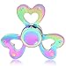 Fidget Spinner Rainbow Hand Spinning Toy EDC Focus Stress Reducer Toy Perfect for Girls Gift (Rainbow Heart)