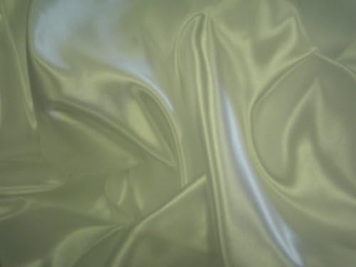 Linens Gallery Bridal Satin Drape Backdrop Panel Curtain approximate Size 5 ft Wide x 10 ft Long (White)