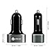 36W 7.2A Car Charger Premium 3-Ports SmartID USB Charger for iPhone Series, iPad Mini / Pro, Samsung Series, HTC and more Cellphone