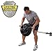 Body-Solid (LBB28) Lat Blaster Bar, Straight Barbell Bar Attachment, Easily Fits on All Standard & Olympic Bars, Stregnth Training Home & Commercial Gym Equimpment for Lower Back Protection
