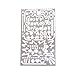 3Pcs Drawing Templates Scale Ruler Stainless Steel Paint Stencils for Artists Planner, Scrapbooking, Card and Craft Projects