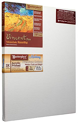 Masterpiece Artist Canvas 41055 Vincent PRO 7/8" Deep, 24" x 24", Cotton 10.5oz - 3X - Monterey Most Popular