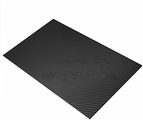 Novmotor 100% 3K Carbon Fiber Plate Plain Weave Panel Sheet 500×500×3.0MM Thickness Glossy Surface