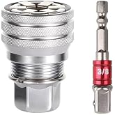 HEAVYSEVEN Multi-Function Universal Socket Wrench Tool - Universal Maintenance Tool, Adjustable Universal Socket Wrench, Universal Socket Tool for 3/8" Drive Ratchet Torque Wrench &amp; Power Drill (1pc)