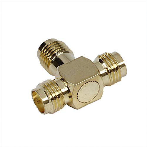 FidgetFidget SMA Female to Two SMA Female Triple T RF Adapter Connector 3 Way Splitter S6M B3