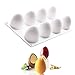 Easter Eggs Shape Chocolate Silicone Molds Cake Decorating Tools Bakeware French Dessert Mousse Cake Mold Baking Cupcake Silicone Mousse Mold - 8 Cavities (EGG)