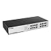 D-Link Ethernet Switch, 16 Port Gigabit Unmanaged Fanless Network Hub Desktop or Rack Mountable (DGS-1016D)