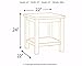 Ashley Furniture Signature Design - Vintage Chair Side End Table - Rustic Brown