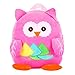 Cute Kids Toddler Backpack Plush Toy Animal Cartoon Children Bag for 1~5 Years Baby (Owl_Pink)