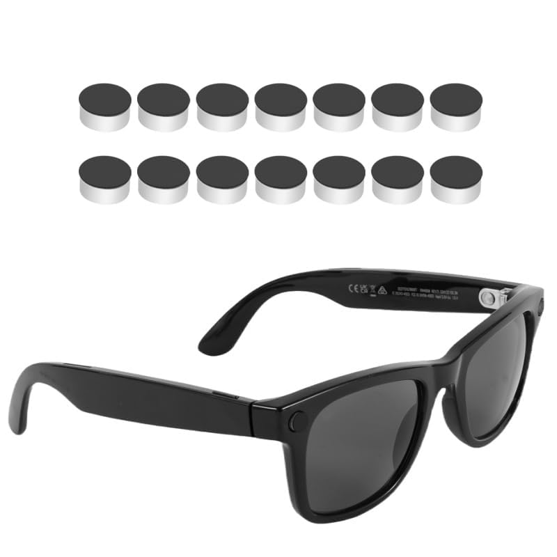 Photo 1 of 14PCS LED Light Blocking Stickers Compatible with Ray Ban Meta Wayfarer/Skyler/Oakley Meta HSTN Smart Glasses Accessories, Low-Tack Restickable Blackout Light Covers Sticker (14)