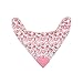 Pickle & Olive Baby Bandana Teething Bibs with Attached Teether- Set of 4 - Floral