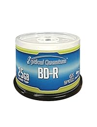 Optical Quantum OQBDR06LT-50 - Tope grabable en blanco para Blu-ray (6 x 25 GB)