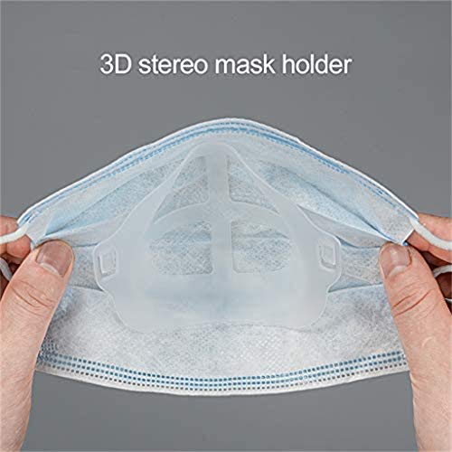 ROUNYY Lot de 5 Supports De Protection pour Rouge à Lèvres, Intérieur Etrier de Protection, AméLiorez l\'espace Respiratoire Aide à Favoriser Une Respiration Douce (Blanc)