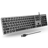 Macally Wired Keyboard for Mac and Windows - Apple