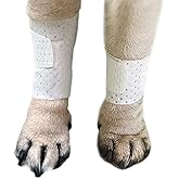 PawFlex Basic Leg Bandages for Dogs, Cats and Other Pets First Aid Non-Adhesive Fur Friendly - Value 10 Pack (5 Standard, 5 Wide) by PawFlex (XX-Small)