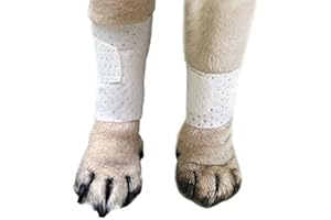PawFlex Basic Leg Bandages for Dogs, Cats and Other Pets First Aid Non-Adhesive Fur Friendly - Value 10 Pack (5 Standard, 5 Wide) by PawFlex (XX-Small)