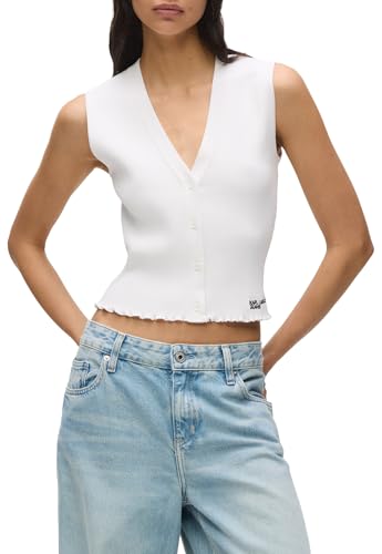 Karl Lagerfeld Jeans Light Knit Top Chaleco Mujer (Pack de 1)