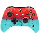 Hand Airbrushed Fade Xbox One Custom Controller (Red &amp; Teal)