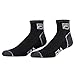 Fila Mens Ankle Socks 6 Pack Jacquard Logo (Black and White, 13-15)