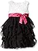 American Princess Girls' 3 Color Ruffle Corkscrew Dress