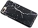 A-Focus Case for iPhone 8 Plus Black Case, iPhone 7 Plus Case Marble, IMD Design Stone Pattern Texture Soft Flexible TPU Slim Fit Cover Case for iPhone 7 Plus 8 Plus 5.5 inch Glossy Black