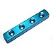 Interstate Pneumatics FPM44S Aluminum Rectangle Pencil Manifold 4 Way Outlet 1/4 Inch NPT Female primary