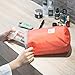 Travel Cosmetic Bags Barrel Makeup Bag,Women&Girls Portable Foldable Cases,EUOW Multifunctional Toiletry Bucket Bags Round Organizer Storage Pocket Soft Collapsible(Rosered)