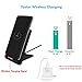 Fast Wireless Charger (with QC 3.0 Adapter Type-C Cable) 3 Coils Qi 10W Fast Wireless Charging Foldable Stand Compatible with iPhone X XR XS XS Max 8/8+ Galaxy s9/s9+ Note 9/8 S8/S8+ S7/S7 Edge etc
