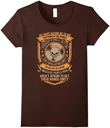 Women's DJ T-shirt Medium Brown