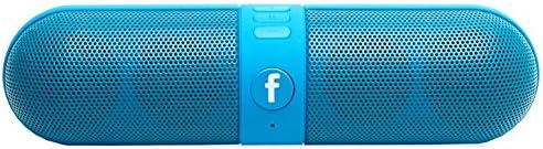 Wireless Bluetooth Speakers, Portable Stereo Bluetooth Speakers with HD Audio and Surround Sound,The pill Car outdoors FM Radio AUX USB TF Card Mic speaker for IOS -Updated Version (Blue)