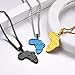 U7 Africa Map Pendant 18K Gold Plated Chain Vintage Ethnic Symbol Pattern African Necklace Hip Hop Jewelry for Men/Women