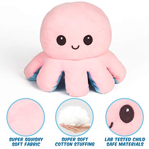 Thedttoy Reversible Octopus Plüsch Soft Toys Doppelseitige Flip Mood Reversible Octopus Plüsch Kuscheltiere Puppe… – Bild 8