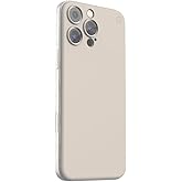 Atom Studios for iPhone 16 Pro Max Case Magnetic Soft Snap, Compatible with Magsafe, Ultra Thin Slim-Fit, 100% Recycled Materials, Phone Case for iPhone 16 Pro Max (6.9") - Beige
