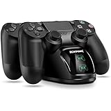 ECHTPower PS4 Controller Charger PS4 Charging Dock, Dual Charger with Charging Status Display Screen for Playstation 4 Dualshock 4 / PS4 Slim / PS4 Pro Controller