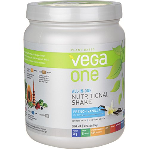 Vega One All-in-One Nutritional Shake, French Vanilla, Large Tub, 29.2 Oz