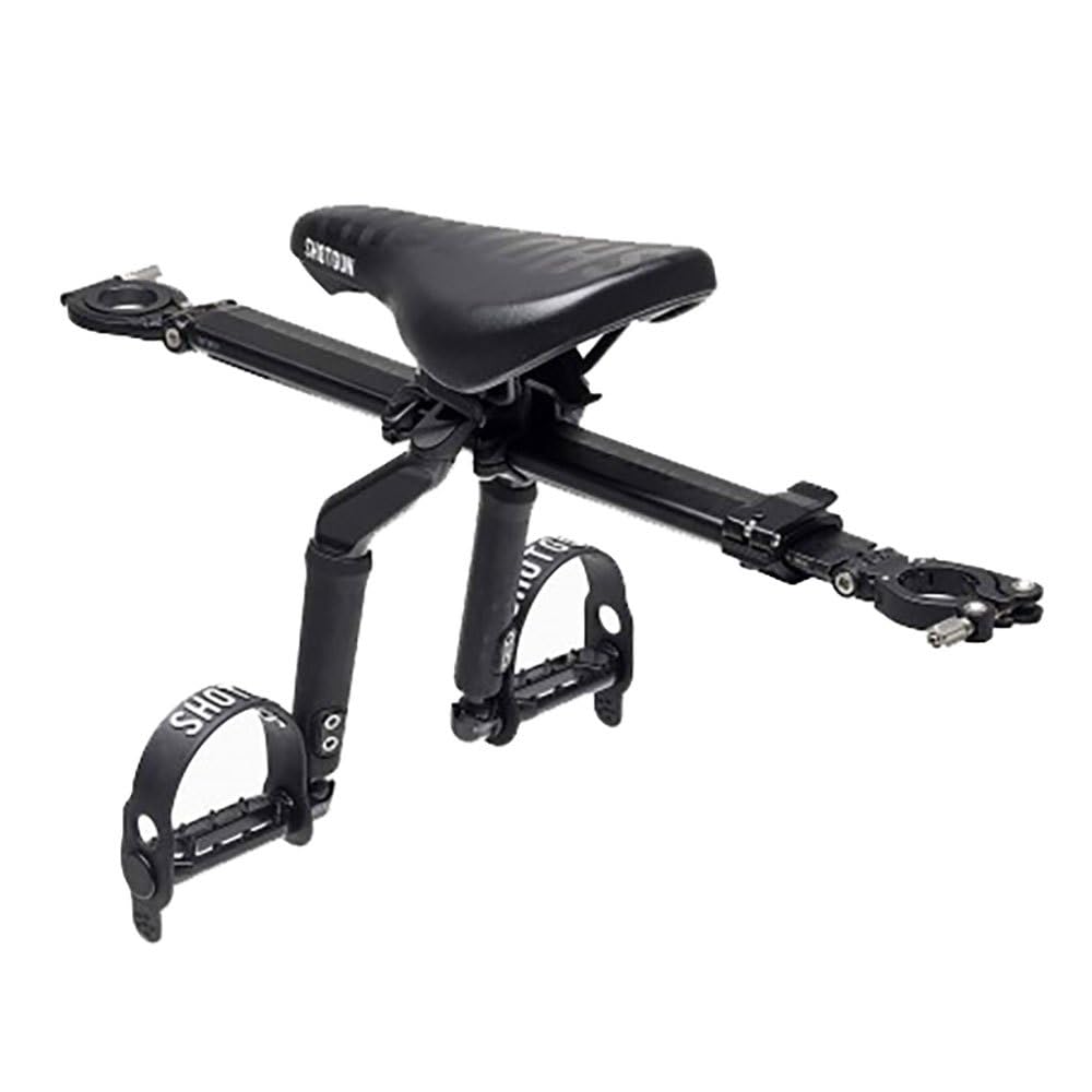 Kids Ride Shotgun - Pro Child Bike Seat & Handlebar Combo - Front Mounted, Children Aged 18mo~5 Years, Fits Most Modern Mountain Bikes & E-Bikes, Zero-Frame Contact, Easy Install, Fully Adjustable