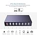 Mailiya USB Switch Selector, KVM Switch 2 Computers Sharing 7 USB Devices USB 2.0 Peripheral Switcher Box Hub for PC Printer Mouse Keyboard with One-Button Swapping and 2 Pack USB A to A Cable(Grey)
