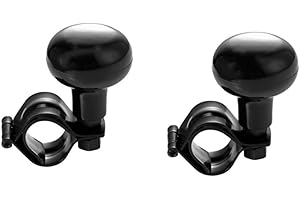 Naisfei 2 Pcs Universal Steering Wheel Spinner Knob - Anti-Slip Power Assist Handle with Smooth ABS Grip， Driving Aid for Car