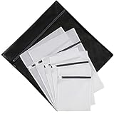 Set of 6 Mesh Laundry Bags-1 Jumbo, 2 Extra Large,2 Medium & 1 Small for Laundry,Blouse, Hosiery, Stocking, Underwear, Bra and Lingerie, Travel Laundry Bag