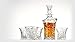 Ashcroft Empire 5 Piece Whiskey Decanter Set | 100% Lead Free | Ultra Clarity | Luxury Glasses | Crown Whiskey Glass