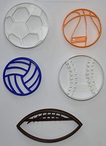 ボールチームスポーツ バレーボール サッカー フットボール 野球 ソフトボール 5個セット 特価 ベーキングツール Pr1079 クッキーカッター 米国製 3dプリント 特別行事 ボールチームスポーツ バレーボール サッカー フットボール 野球 ソフトボール 5個セット 特価 ベーキングツール Pr1079 クッキーカッター 米国製 3dプリント 特別行事