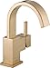 Delta Faucet Vero Single Hole Bathroom Faucet, Gold Bathroom Faucet, Single Handle Bathroom Faucet,Bath Faucet, Metal Push Pop-Up, Champagne Bronze 553LF-CZ