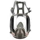 3M Full Facepiece Reusable Respirator 6800, Paint Vapors, Dust, Mold, Chemicals, Medium