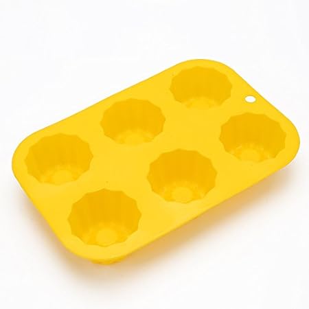 pingzhi 6 hohlräume grandes flores Silicona No pegar tartas hornea ...