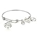 Sister Friend Expandable Charm Inspirational Bangle Bracelets Always My Sister Forever My Friend