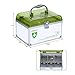 Ollieroo Lockable Medication Box Organizer Small Medicine Lock Box with Compartments Childproof Prescription Storage Box 8.46